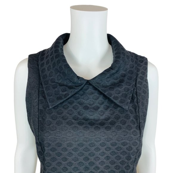 Vintage 1960s Mod Mini Dress Black Circles Peter Pan Collar | B 36" - Picture 12 of 12